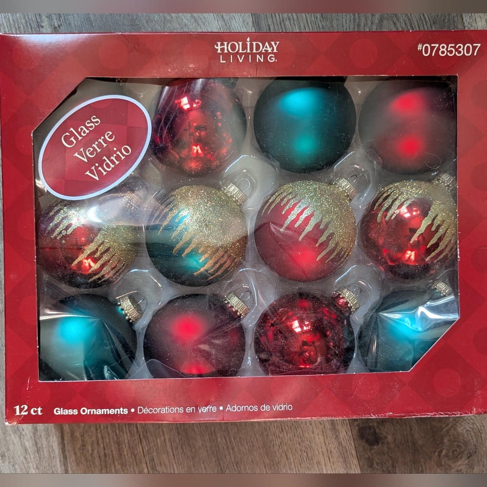 Vintage Glass Ornaments 52 Total NIB